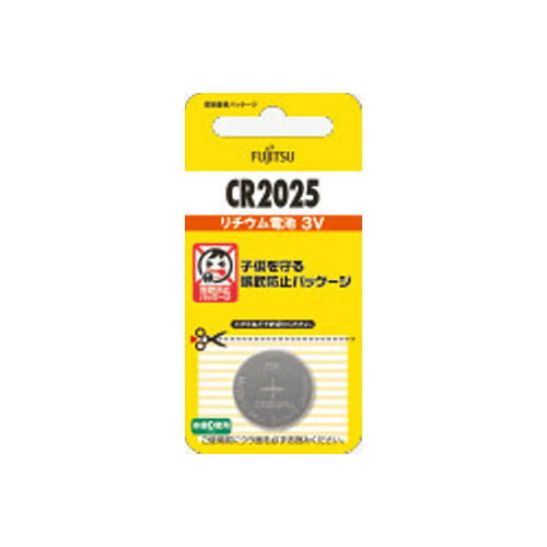 富士通 FUJITSU コイン形リチウム電池 ボタン電池 3V 1個入 CR2025C(B)N FDK CR-2025