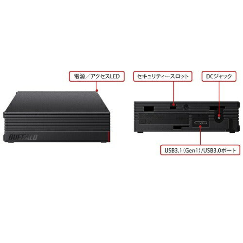 バッファロー BUFFALO 外付けHDD HD-NRLD6.0U3-BA 6TB