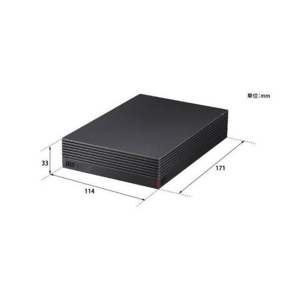 外付けハードディスク 4TB USB3.2 Gen1対応 PC用＆TV録画用 CMRHDD採用 バッファロー HD-NRCD4U3-BA