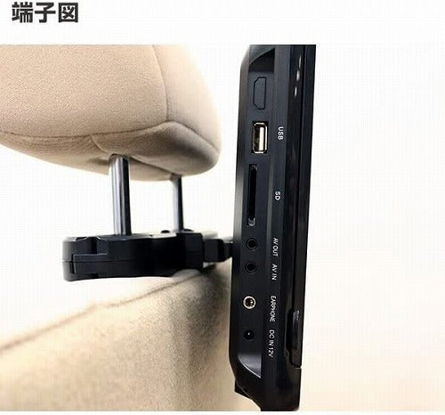 ヘッドレストモニターDVDプレーヤー 山善 CPD-M101