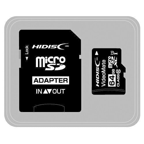 ビデオ録画用microSDカード 64GB 磁気研究所 HDMCSDH64GCL10VM