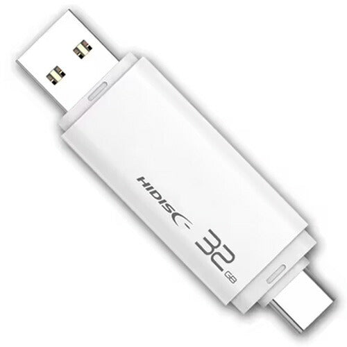 磁気研究所 HIDISC USB3.2 Gen2 Type-C メモリ Type-Aコネクタ搭載 HDUF134C32G3C ホワイト 32GB