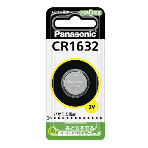 パナソニック Panasonic コイン形リチウム電池 ボタン電池 3V 1個入 CR-1632 CR1632